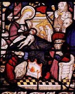 Brazier Nativity, Detail of East Window, St Peter Mancroft Church,
Norwich, UK