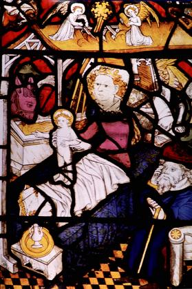 Presentation to the Shepherds, Detail
of East Window, St Peter Mancroft Church, Norwich, UK