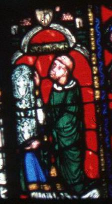 portrait of
Abbot Suger of St Denis from the Jesse Window at St Denis