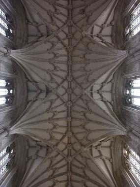 Winchester Cathedral, nave vault, from Kimsey's Europe Photos